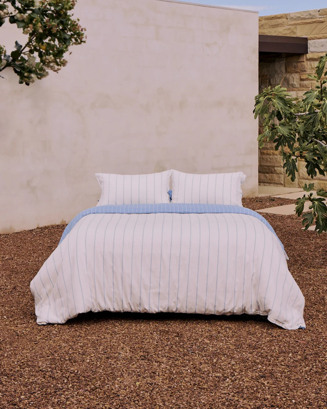 Versa Duvet Cover | Cloud & Capri