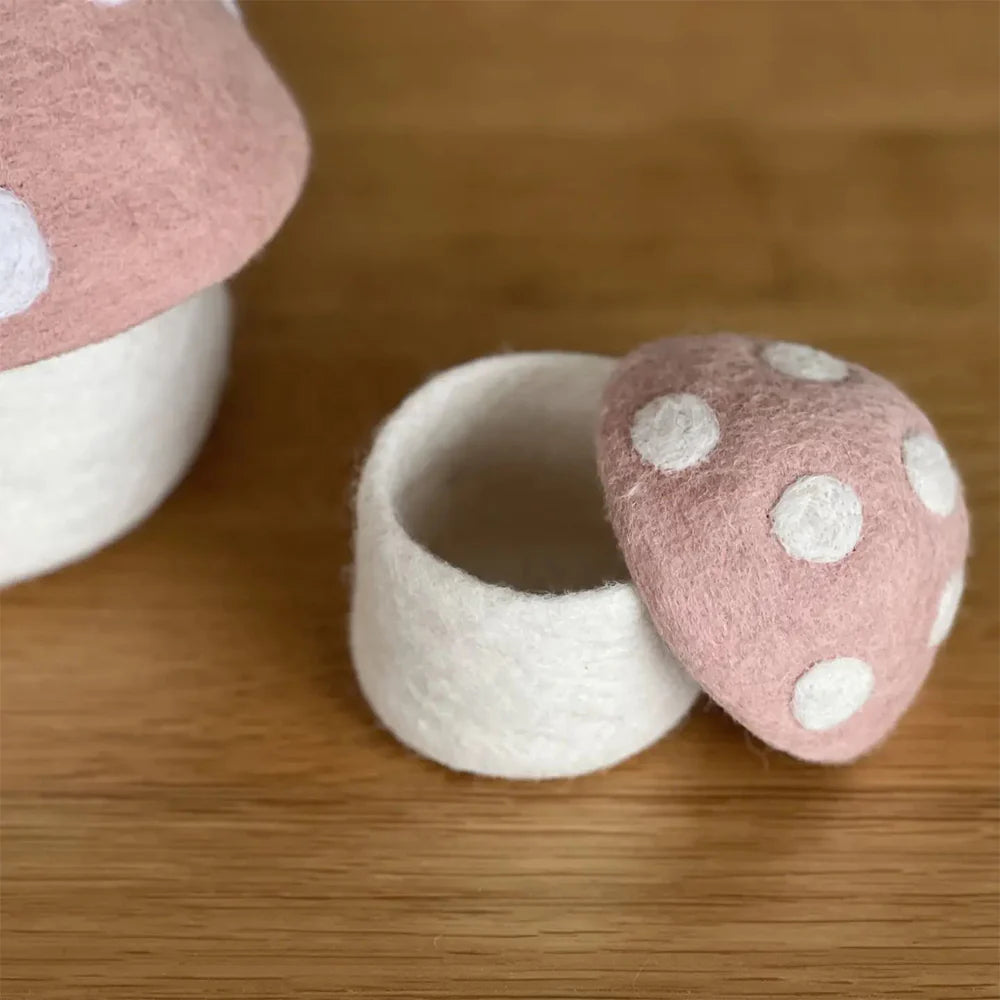 Felt Toadstool Trinket Box - Small