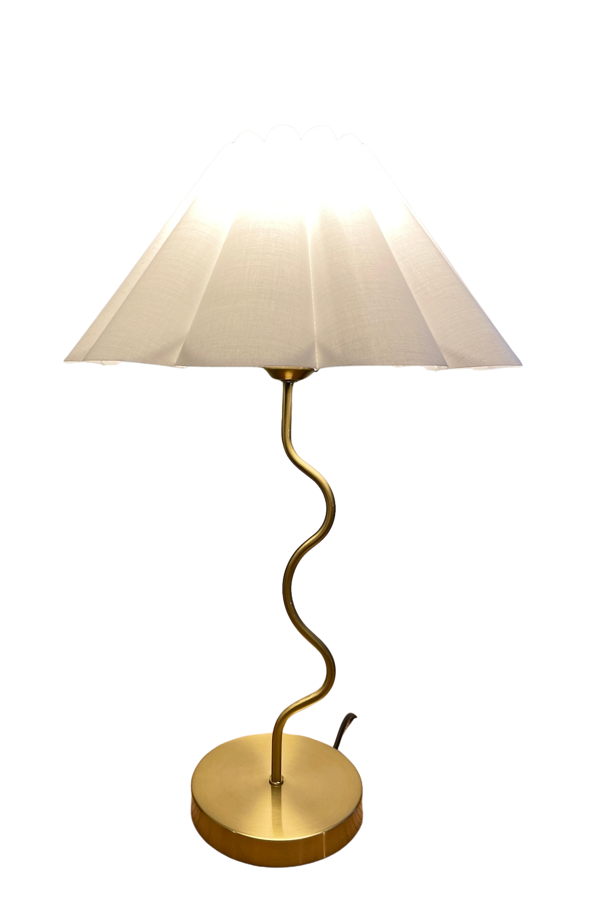 Wavy Lamp - Brass Finish