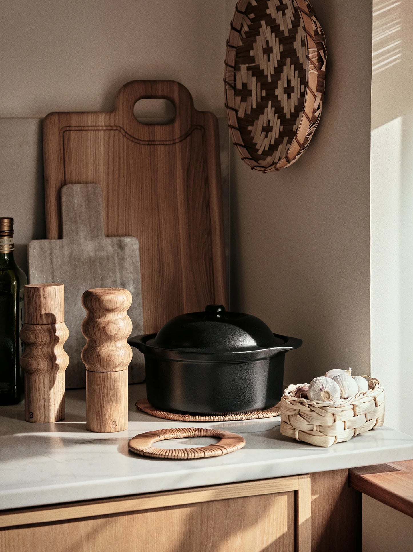 Edgar Oak Salt & Pepper Grinder | Two Ring