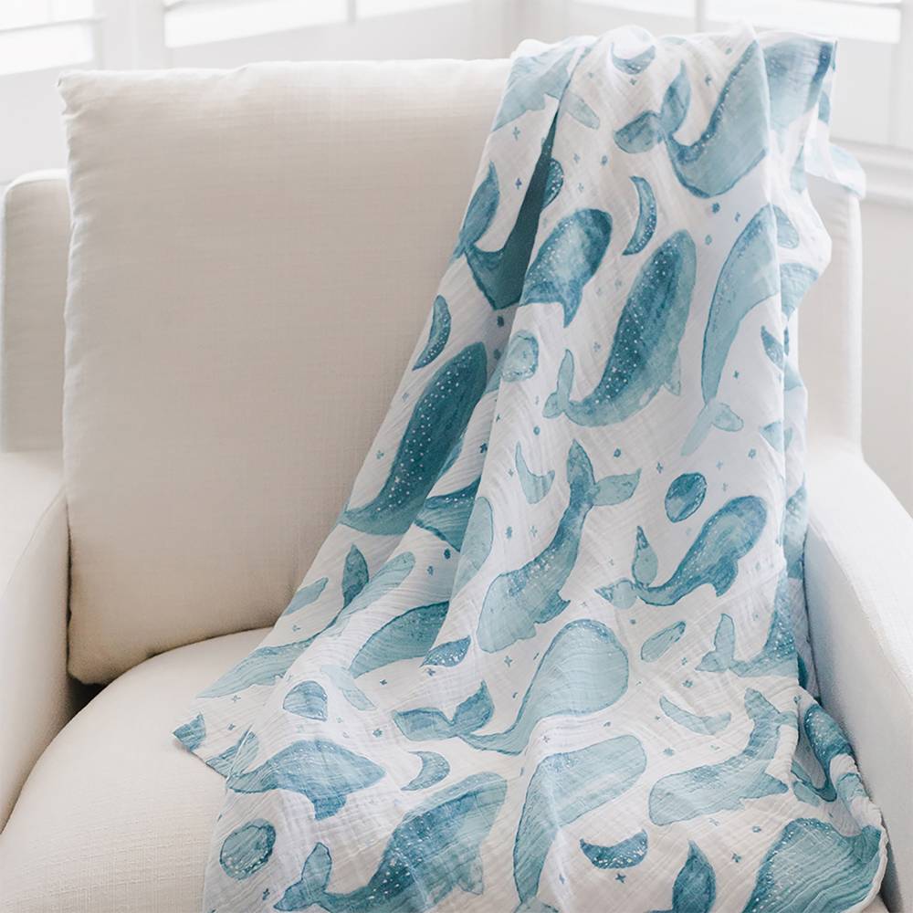 Single Swaddle - Whales