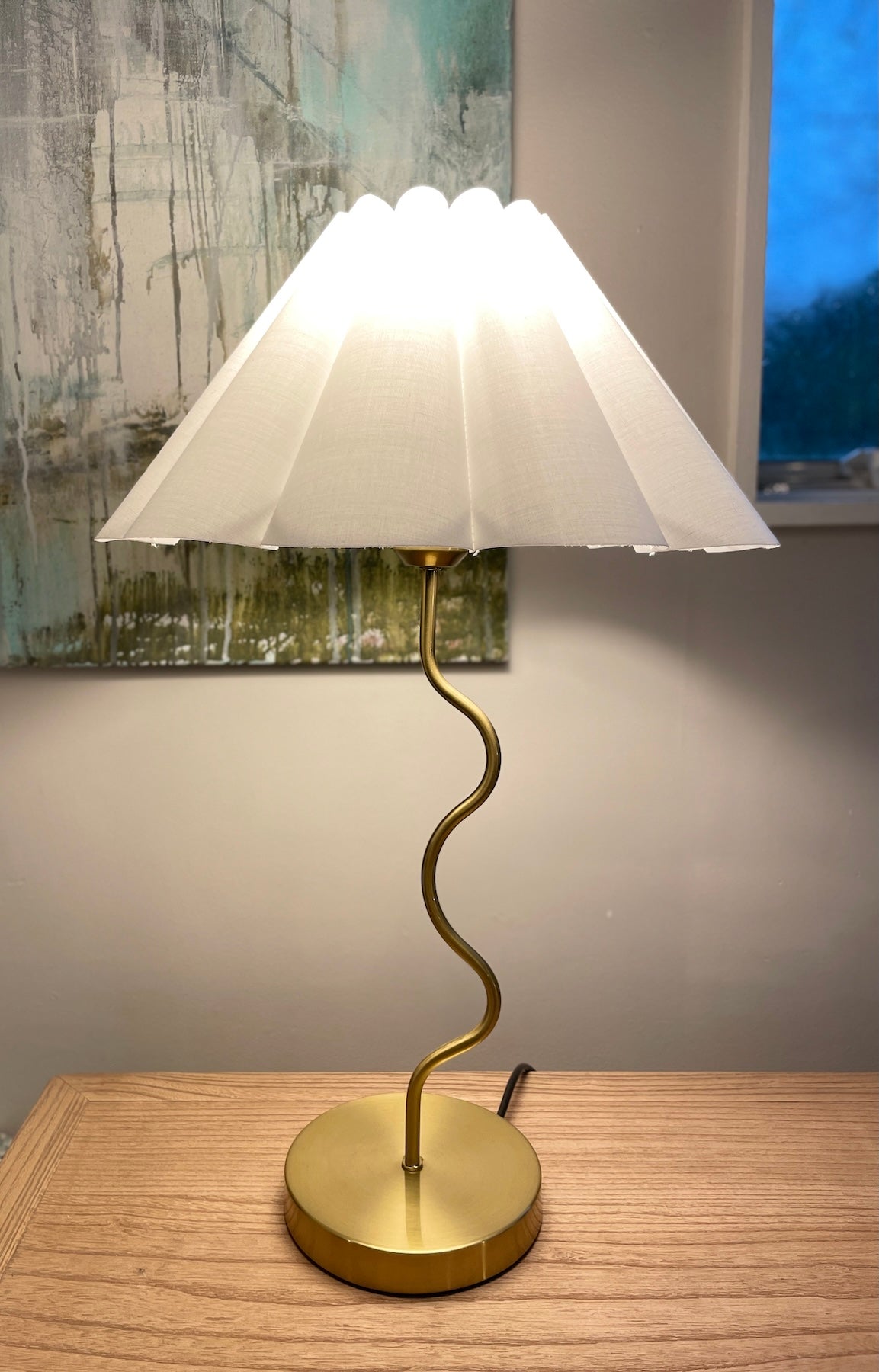Wavy Lamp - Brass Finish