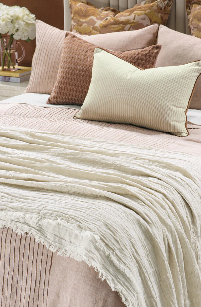 Leggera Linen Throw - Oatmeal
