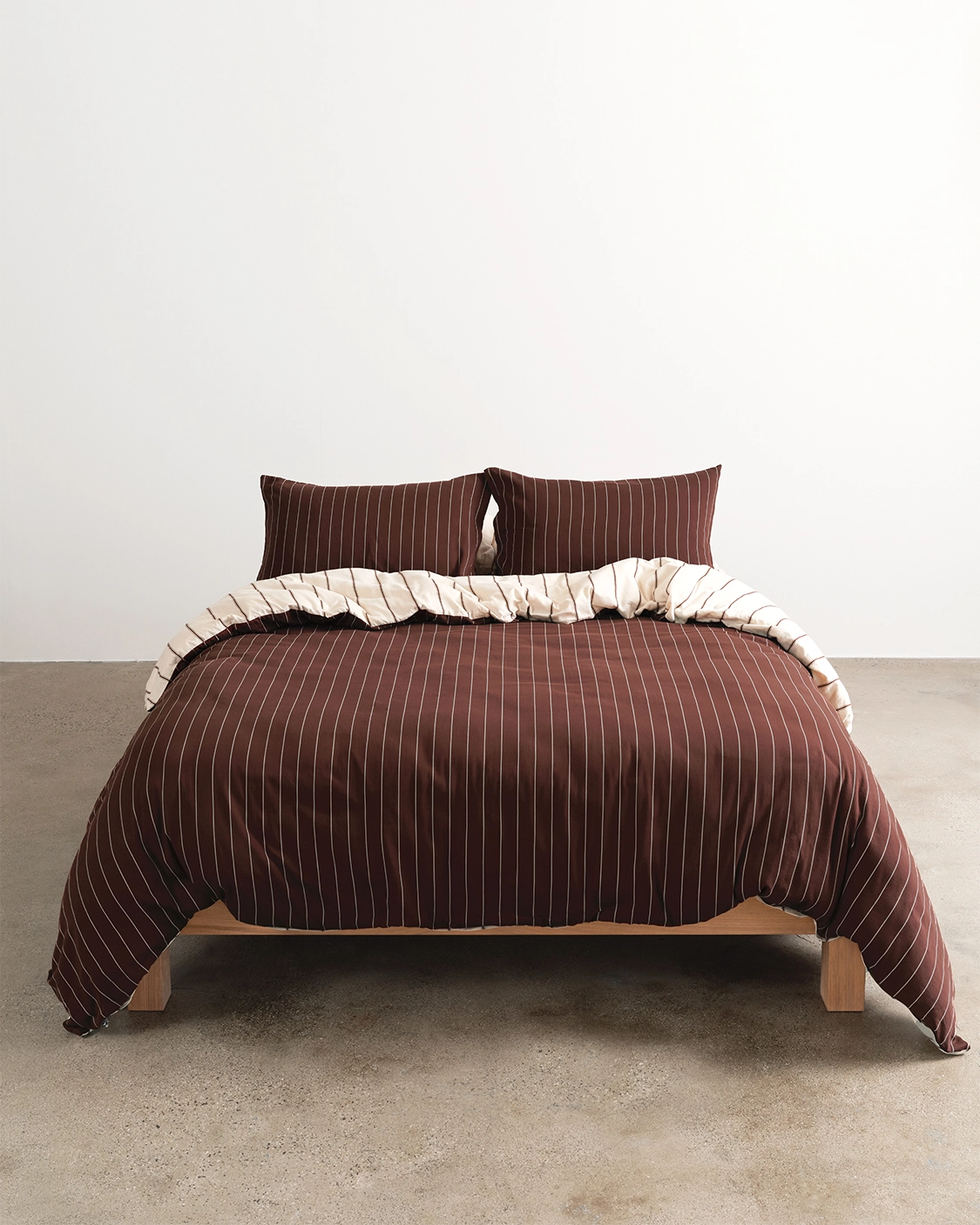 Versa Duvet Cover | Vanilla & Mahogany