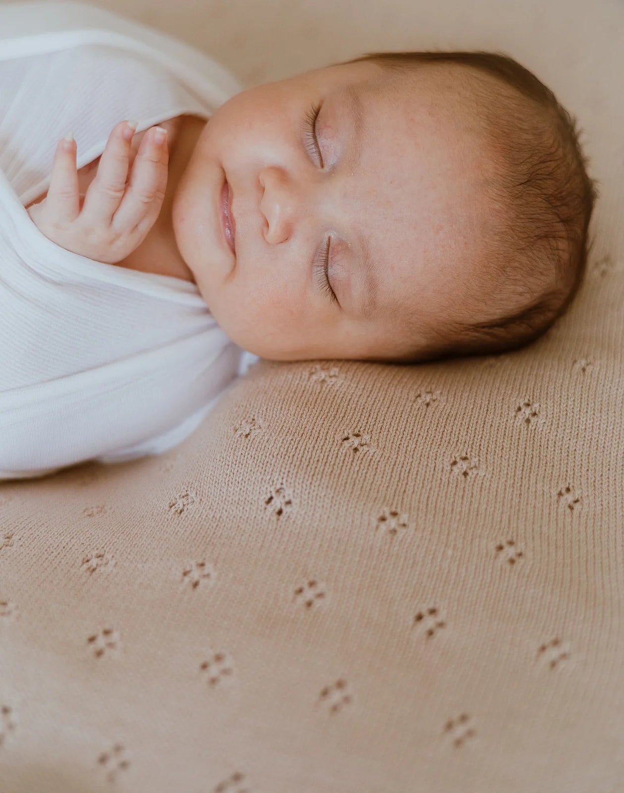 Marley Baby Blanket in Fawn