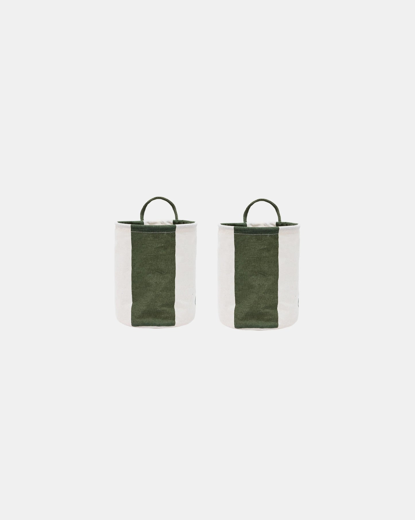 Kara Storage Basket Small Set of 2 | Dark Green