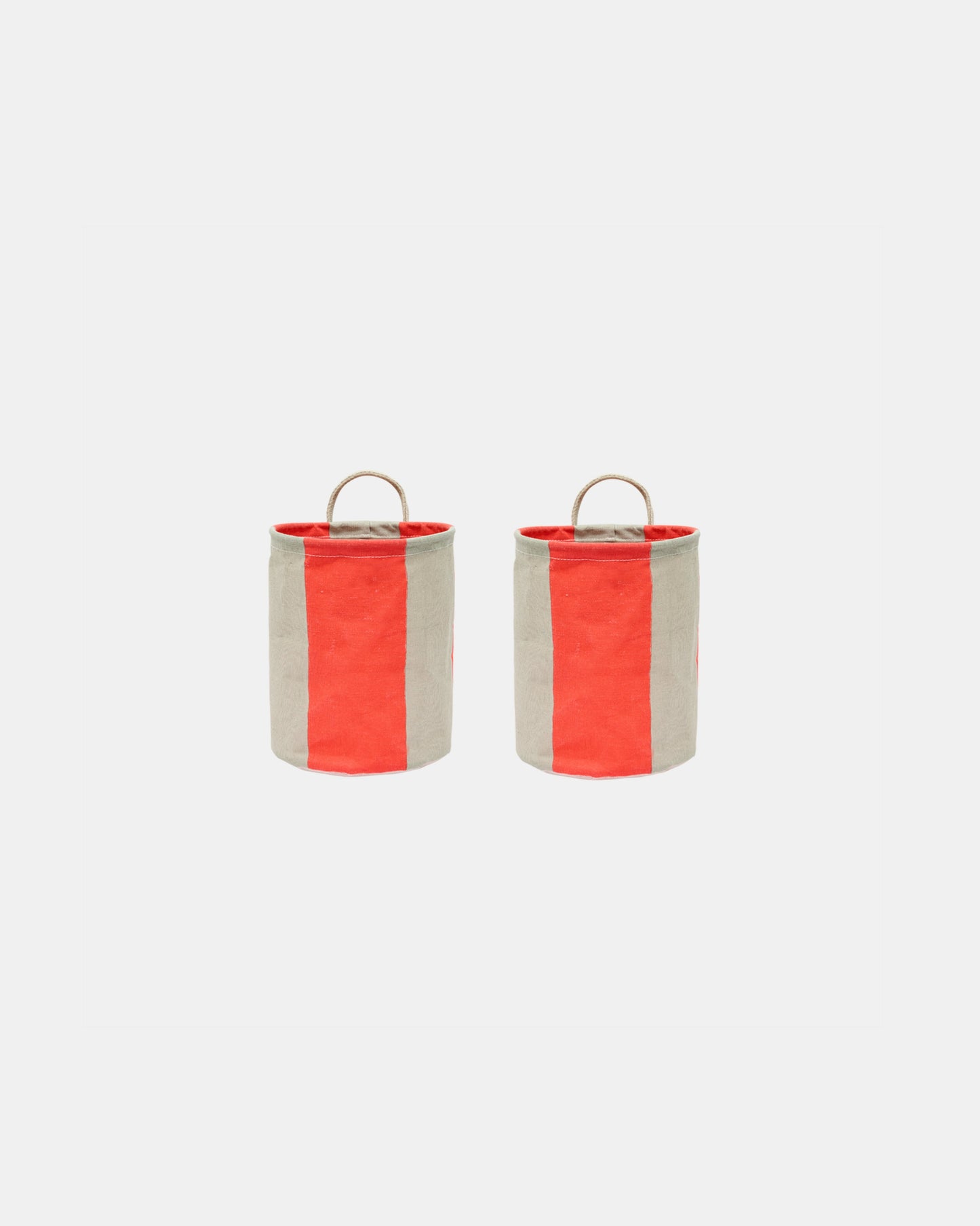 Kara Storage Basket Small Set of 2 | Cherry Red