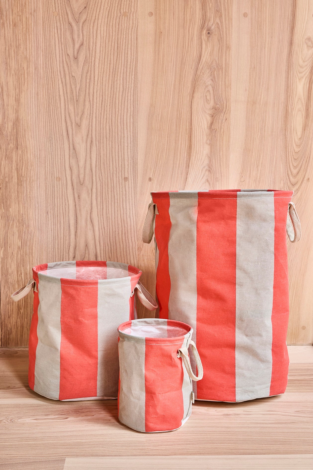 Kara Storage Basket Small Set of 2 | Cherry Red