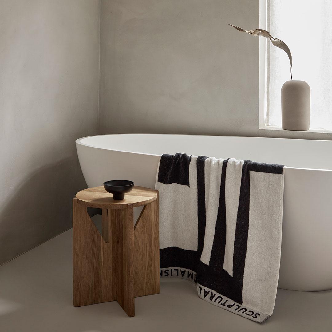 Minimal Bath Towel by Kristina Dam Studio Denmark