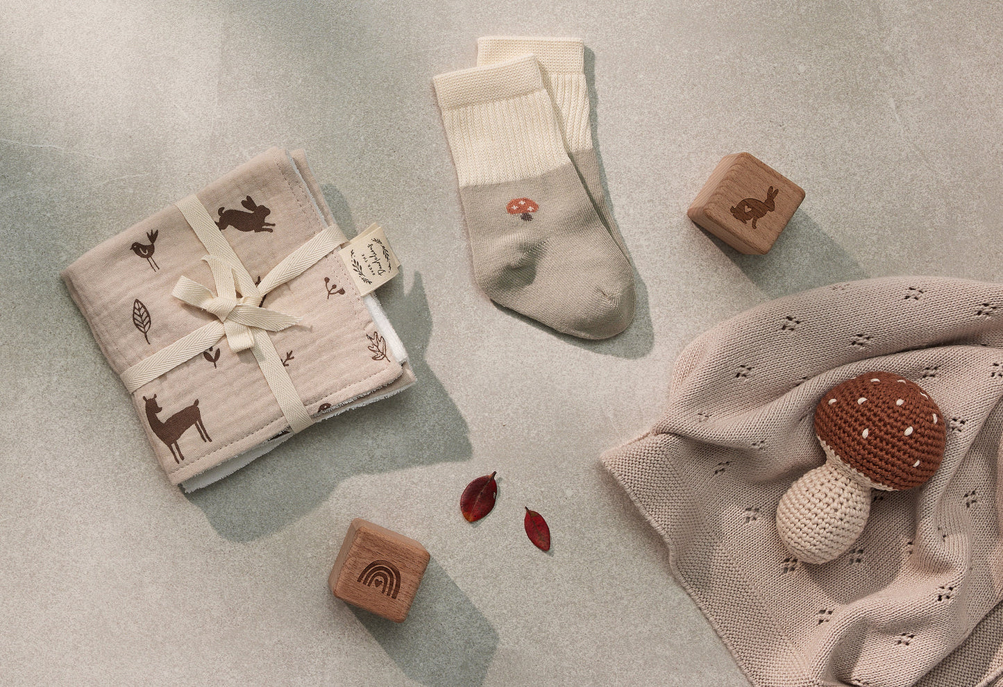 Set of 2 Socks Mushroom