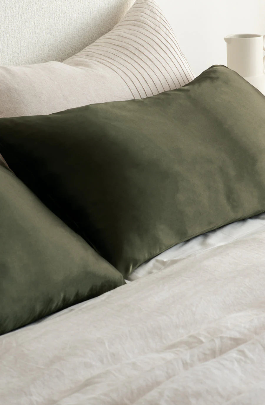Silk Pillowcase - Olive