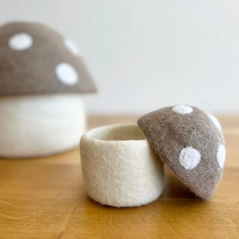 Felt Toadstool Trinket Box - Small
