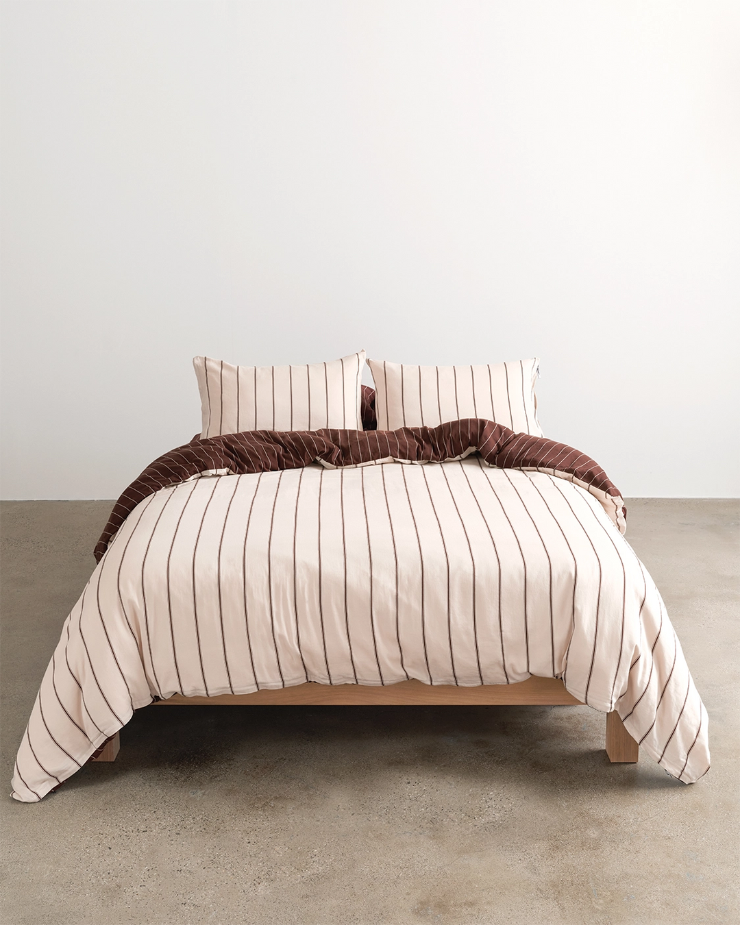 Versa Duvet Cover | Vanilla & Mahogany