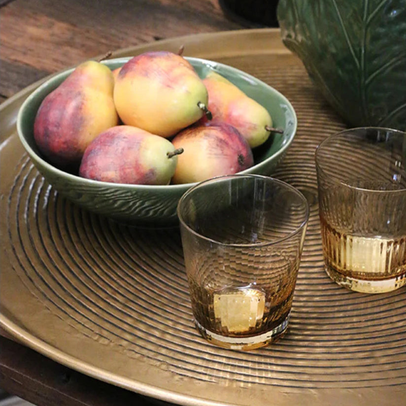 Ambretta Ridged Whiskey Glasses (Set of 4)