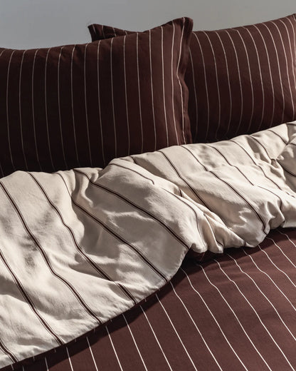 Versa Duvet Cover | Vanilla & Mahogany