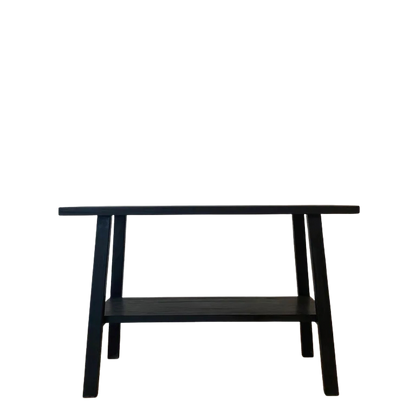 Reclaimed Wood Console Table - Black