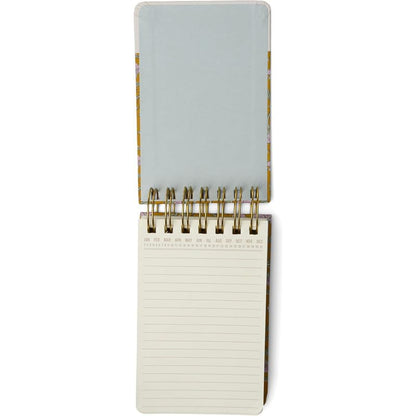 Chunky Wire Notepad | Burgundy Brown Floral