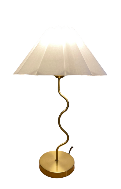 Wavy Lamp - Brass Finish