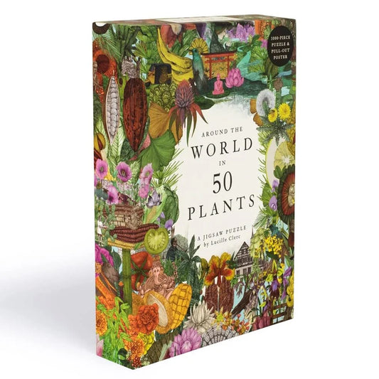 Around the World in 50 Plants 1000 Piece Puzzle