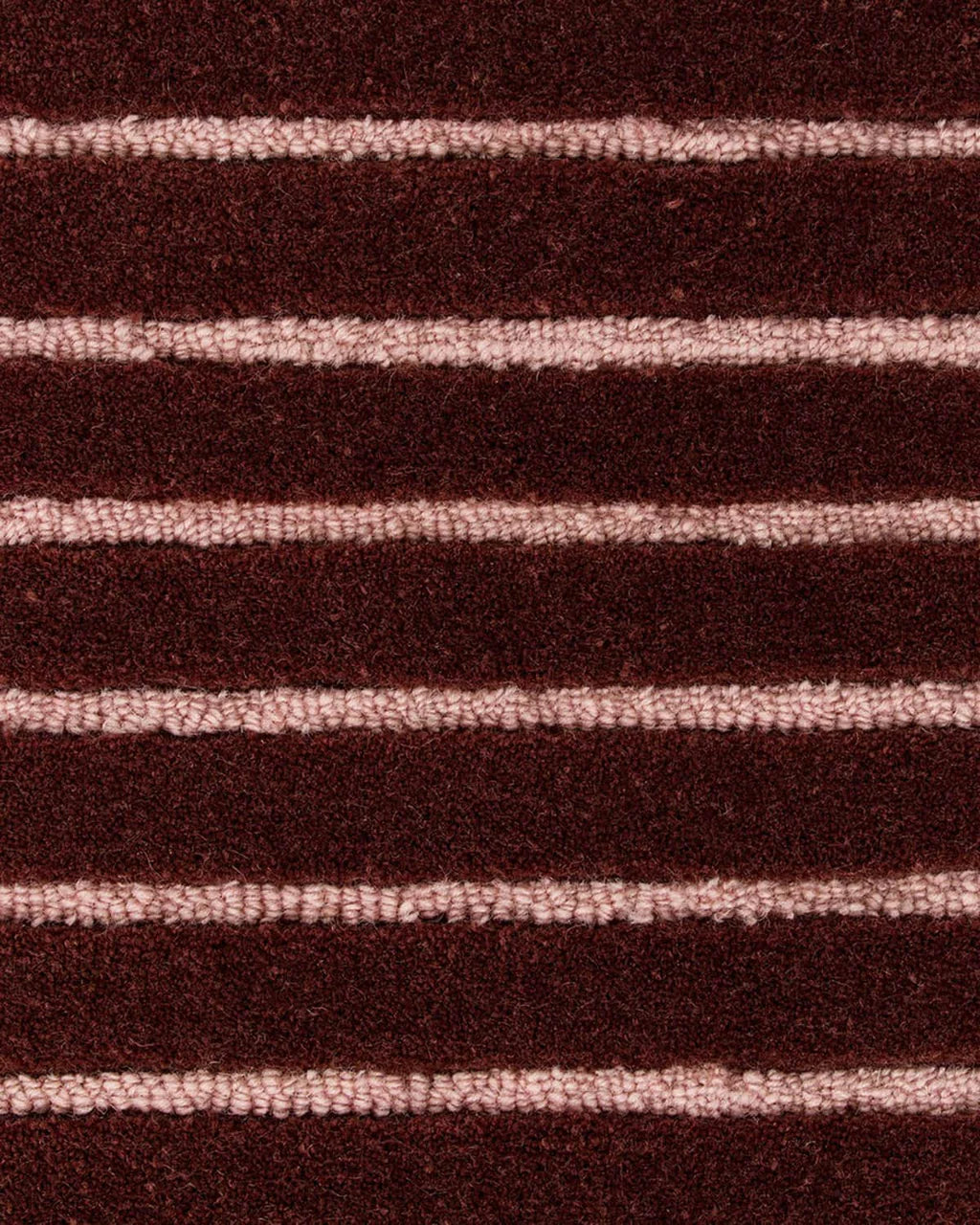 Marlow NZ Wool Floor Rug | Burgundy Wine & Pale Pink