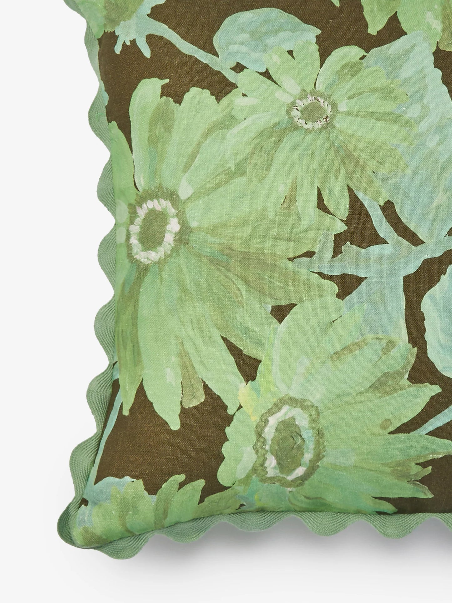 Marigold Khaki Linen Cushion