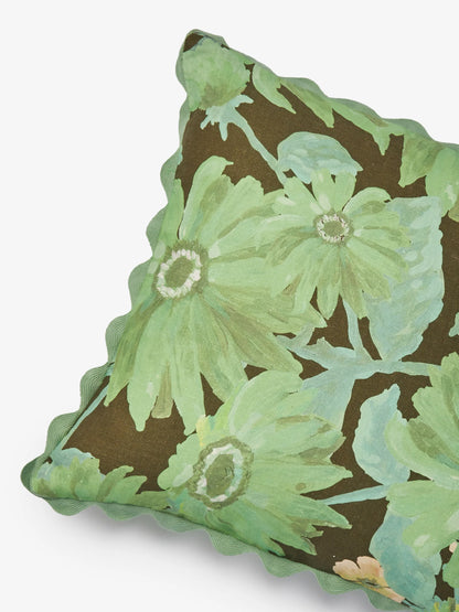 Marigold Khaki Linen Cushion