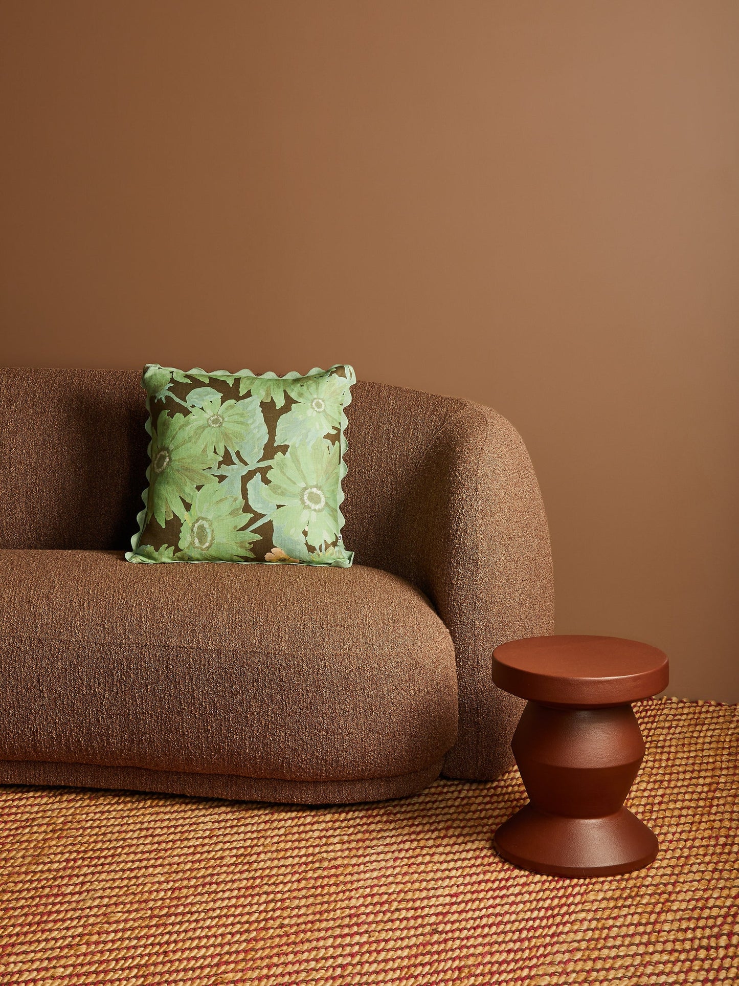 Marigold Khaki Linen Cushion