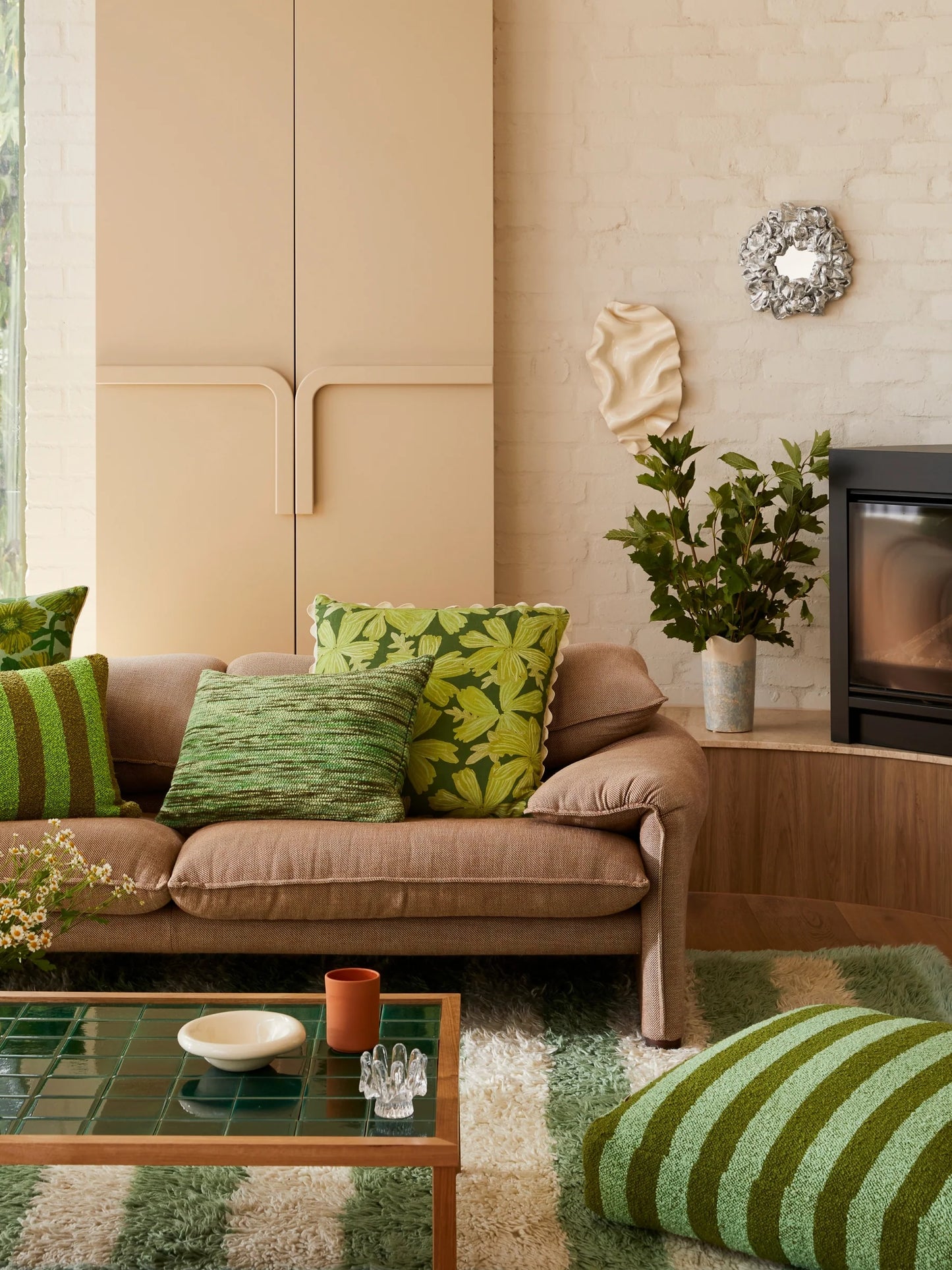 Mave Green 60cm Cushion