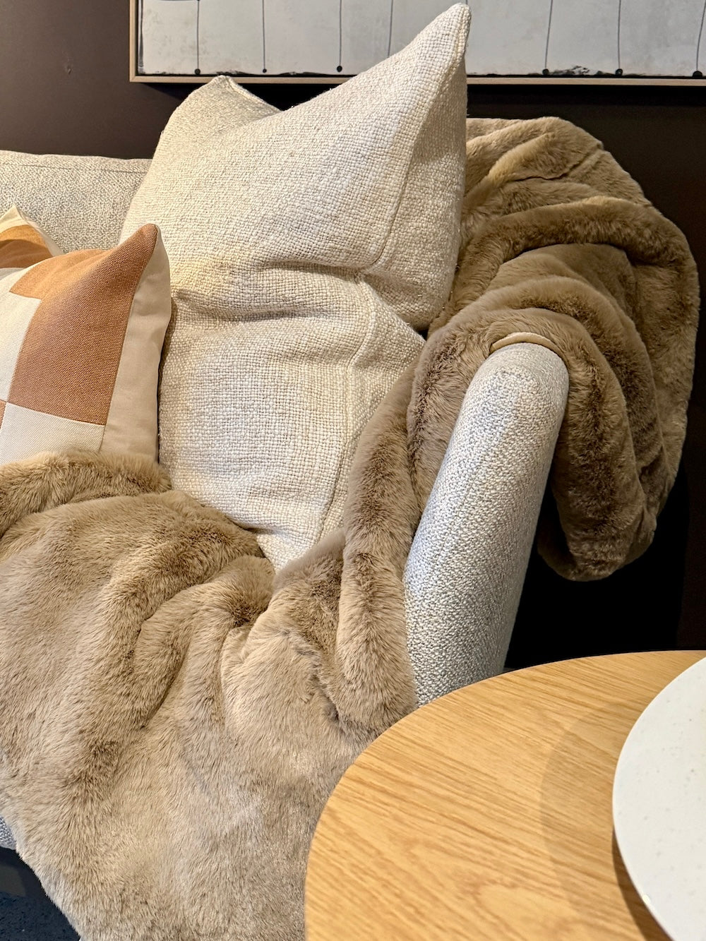 Camel Cloud Faux Fur Throw (Copy)