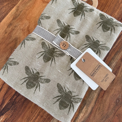 Tea Towel Set of 2 | Olive Bee