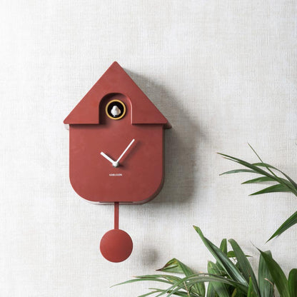 Cuckoo Clock by Karlsson | Ochre Red