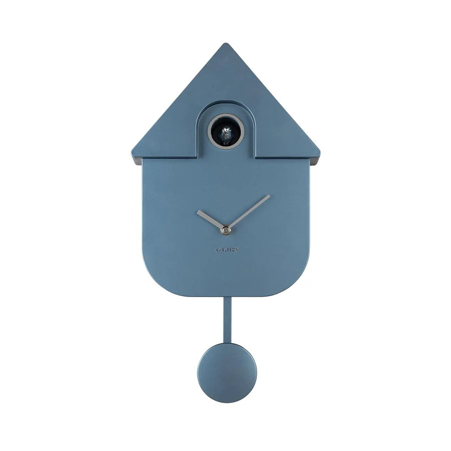 Cuckoo Clock by Karlsson | Metallic Dark Blue