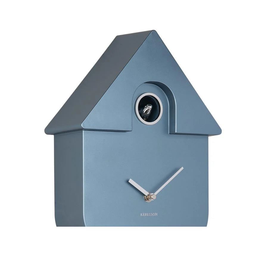 Cuckoo Clock by Karlsson | Metallic Dark Blue