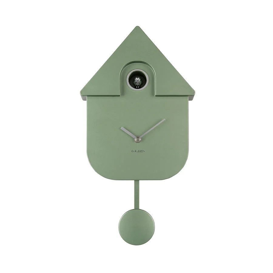 Cuckoo Clock by Karlsson | Metallic Jungle Green