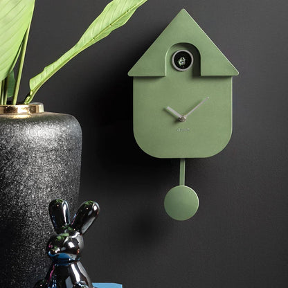 Cuckoo Clock by Karlsson | Metallic Jungle Green