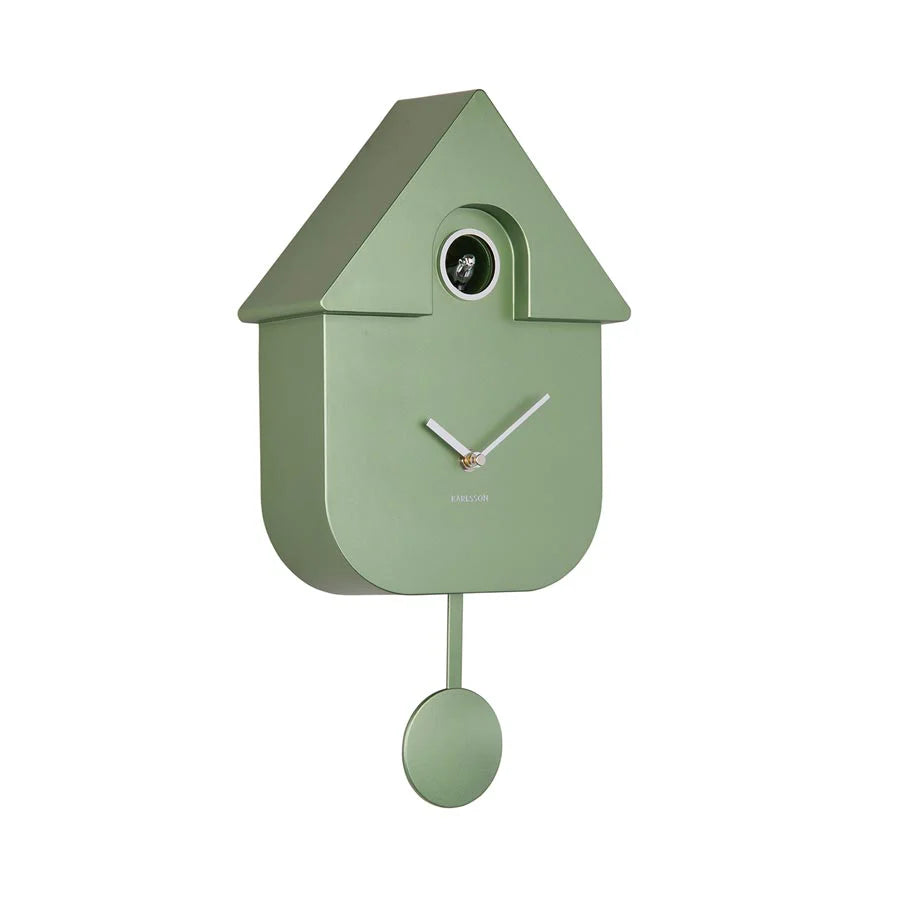 Cuckoo Clock by Karlsson | Metallic Jungle Green