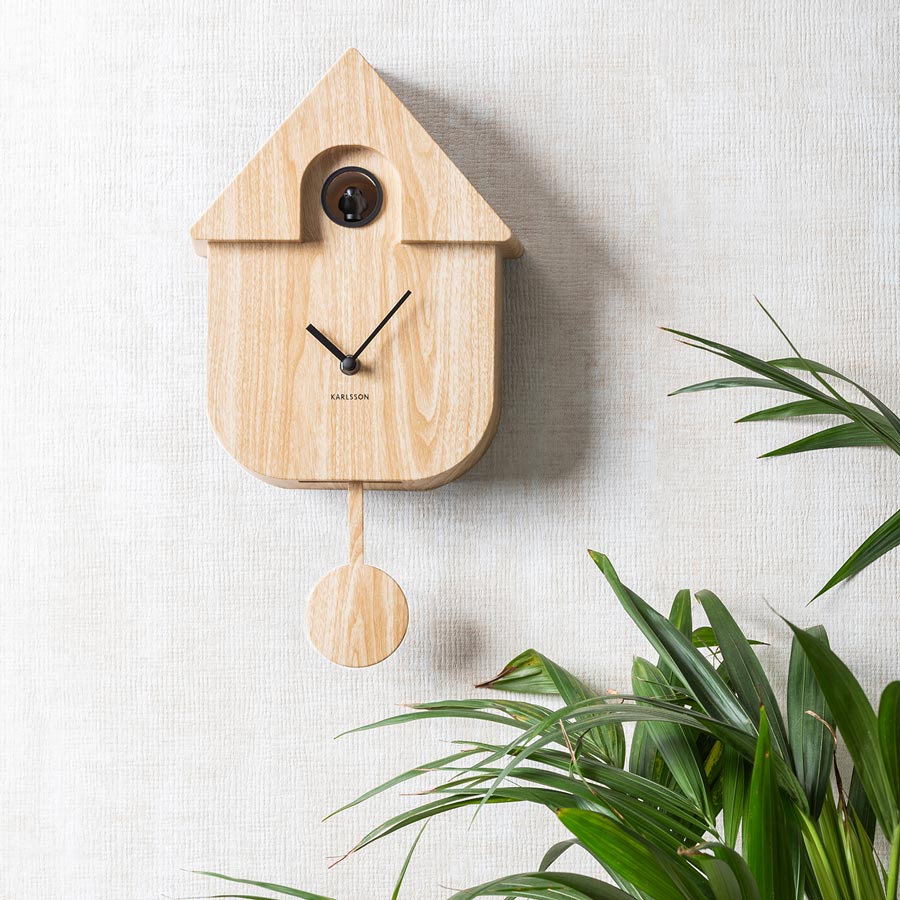 Cuckoo Clock by Karlsson | Natural Wood