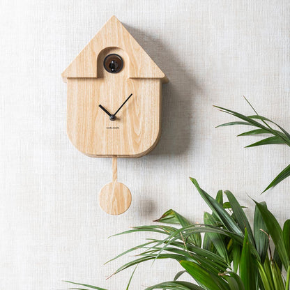 Cuckoo Clock by Karlsson | Natural Wood