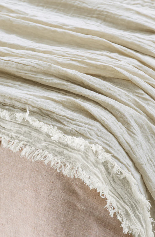 Leggera Linen Throw - Oatmeal