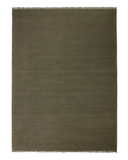 Emilio Linen Floor Rug | Kale