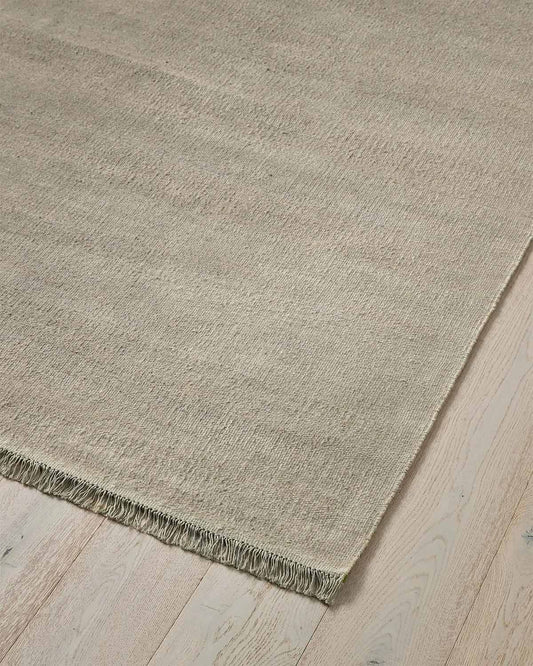 Emilio Linen Floor Rug | Oyster
