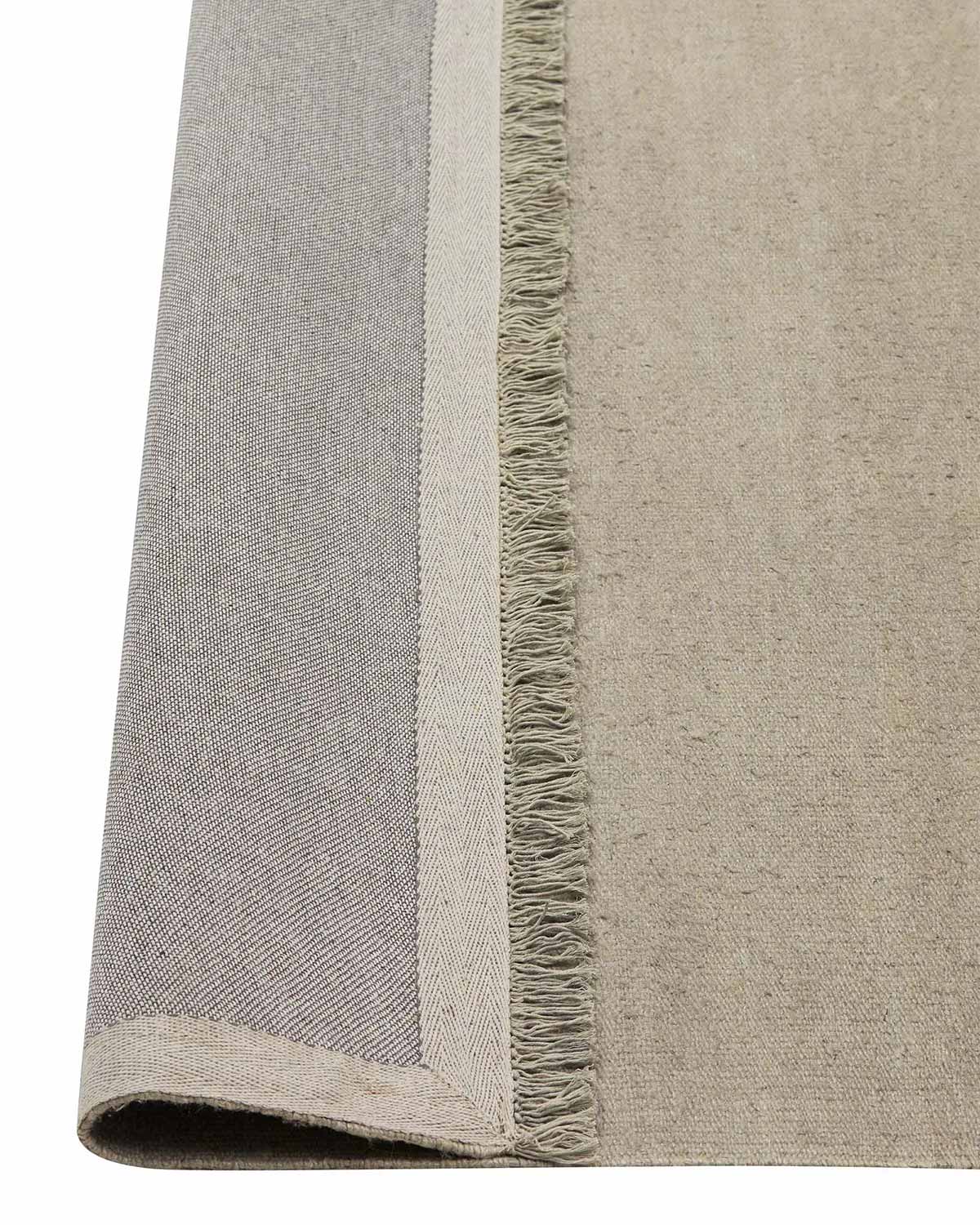Emilio Linen Floor Rug | Oyster