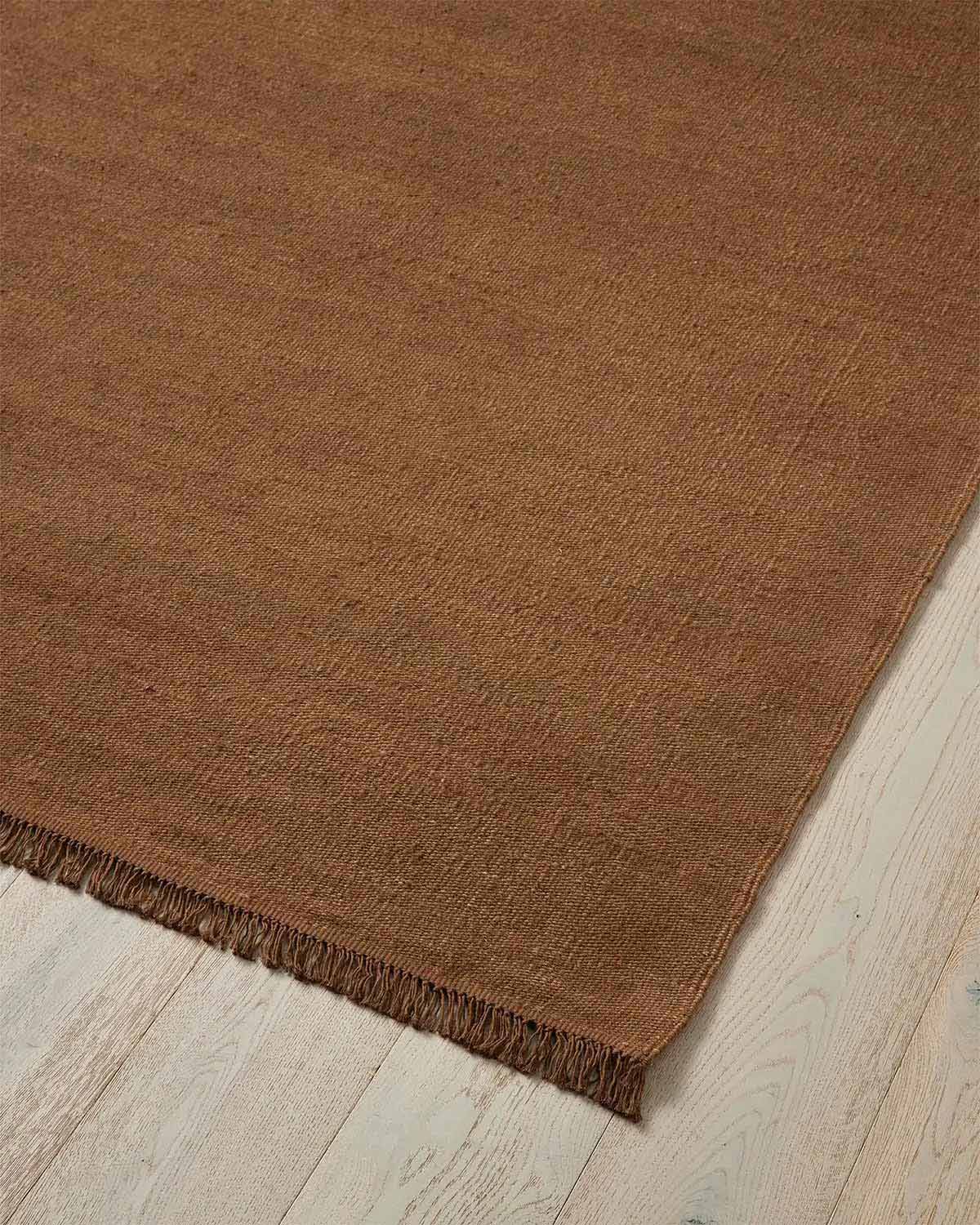 Emilio Linen Floor Rug | Toffee