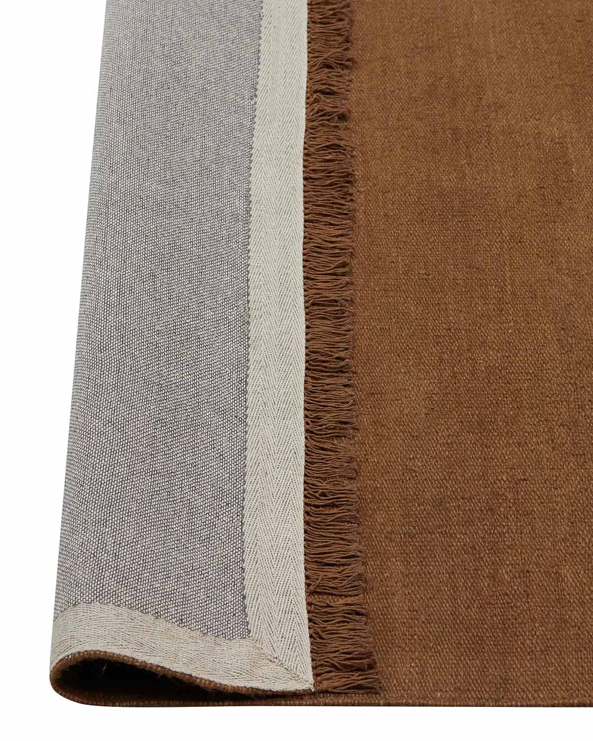 Emilio Linen Floor Rug | Toffee