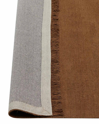 Emilio Linen Floor Rug | Toffee