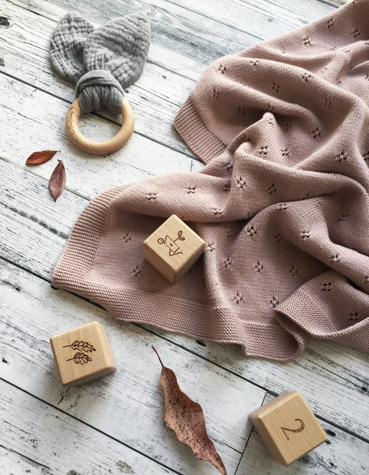 Marley Baby Blanket in Dusk