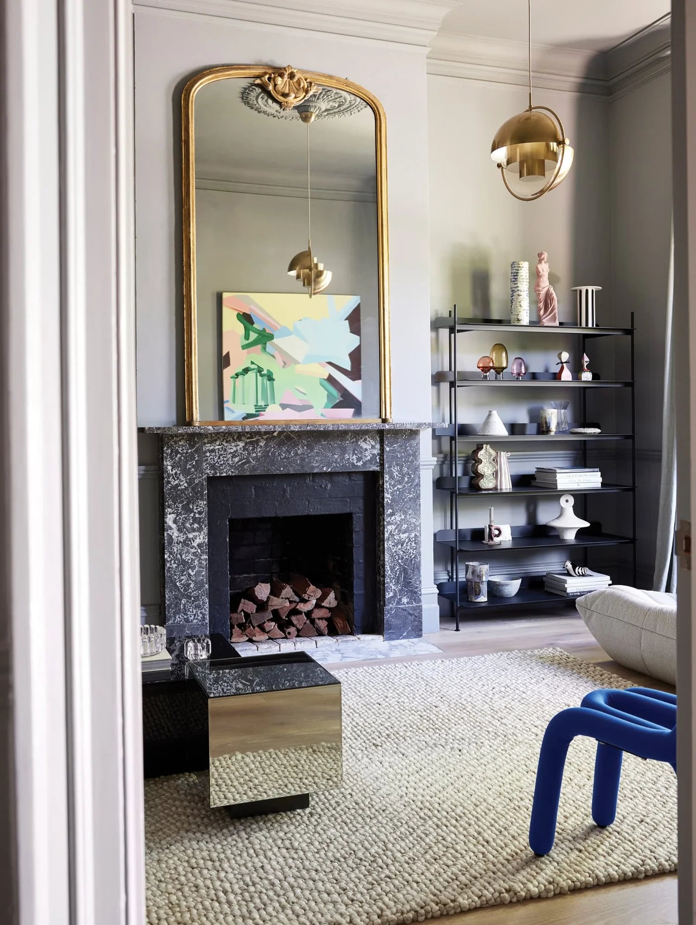 Metro Felted NZ Wool Floor Rug | Ivory & Beige