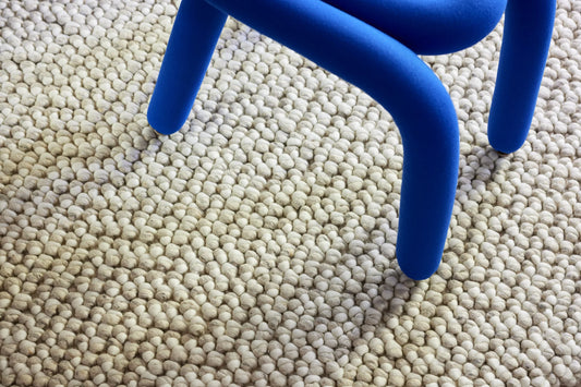 Metro Felted NZ Wool Floor Rug | Ivory & Beige