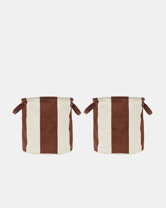 Kara Storage Basket Medium Set of 2 | Nutmeg