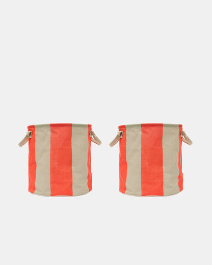 Kara Storage Basket Medium Set of 2 | Cherry Red